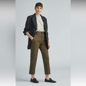 Everlane The Organic Straight-Leg Pant Size 8 in Beech Color